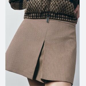 NEW ZARA PLEATED SHORT MINI SKIRT ZW COLLECTION 2356/287/745